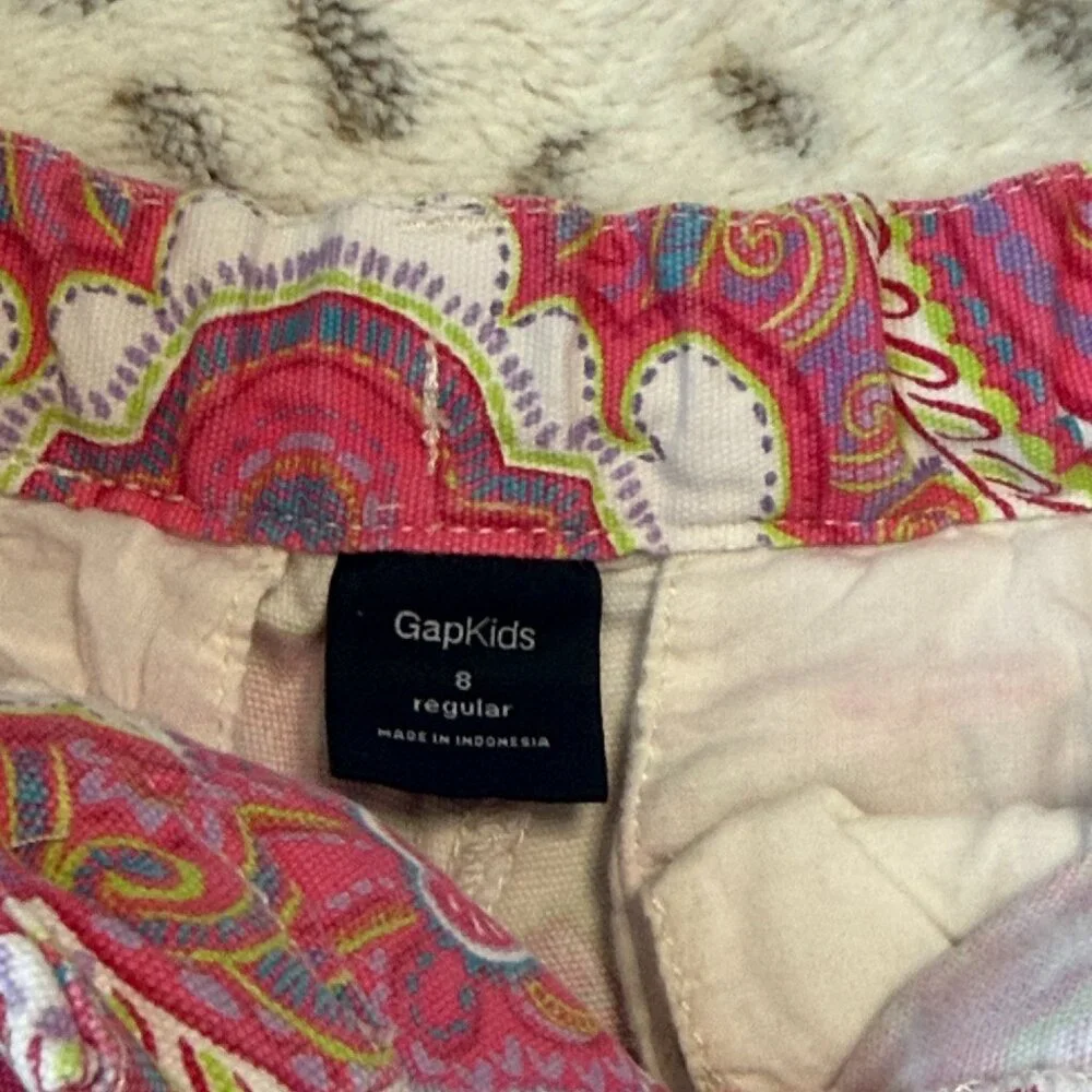 GAP Kids floral boho shorts girls size 8 summer vacation girlhoodcore barbiecore